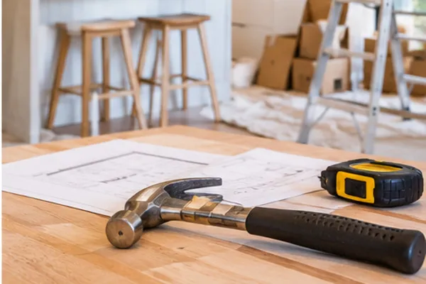 A home renovation in progress