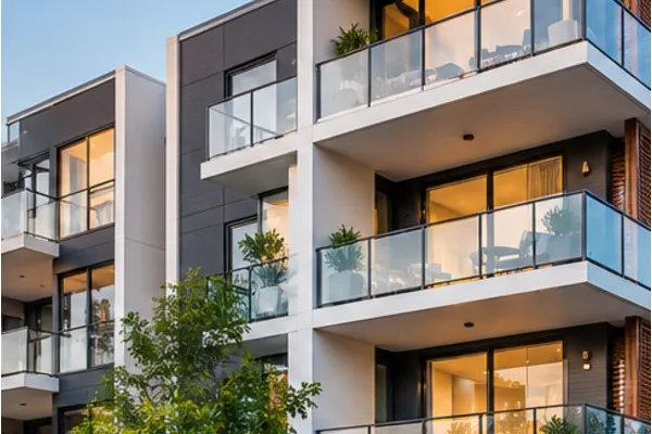 An investment apartment building